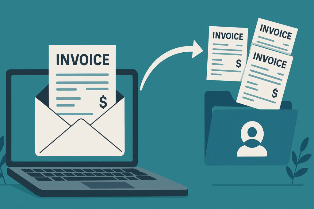 Guarda facturas de tu email automáticamente por cliente